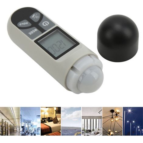 Détecteur de Lumière Haute Précision Écran LCD Rétroéclairé - Par mètre Large Gamme