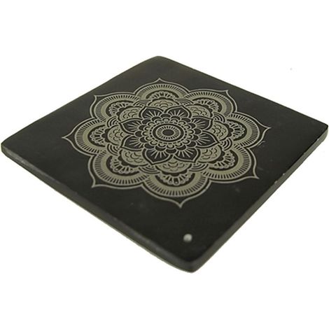 Porte encens Mandala en pierre à savon (1/2)