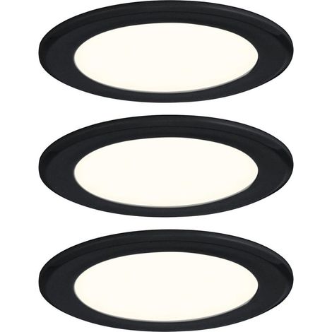 Paulmann Kit Éclairage Encadré noir 65 mm spots LED (1/3)