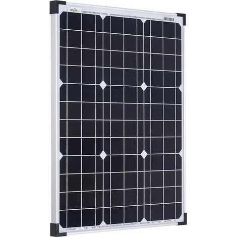 1 x 50W 12V monokristallines Solarpanel, MC4-Kabel, für Campingbatterie (1/5)
