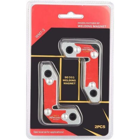 Aimant de Soudeur ， WM7-S Aimant puissant NdFeB 30°/ 60°/ 90° Angle Réglables Soudage Support de Soudure Magnétique Aimant de Soudeur Equerre de Montage -