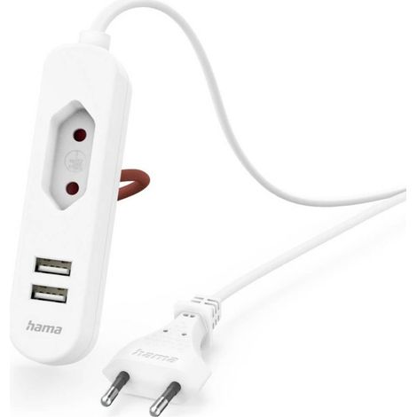 Multiprise Hama 00223202 blanc 1 pc(s) W284423 (1/3)
