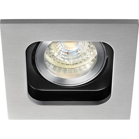 SQUARE 50-230 Encastré GU10 carré orientable et basc. alu Lpe non incl. ARIC 4725