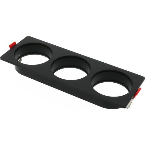 IluminaShop - Aro de Empotrar Negro Para 3 Modulos 10W Serie Cobfix (1/3)
