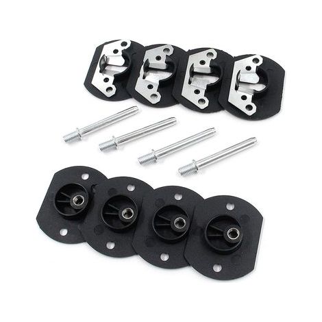 Conector de sofá seccional de 4 piezas, estilo pasador negro, herramienta para conectar muebles de sofá seccional (1/5)