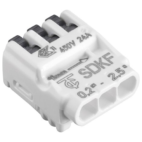 5 Conectores rapidos para cable 3 polos