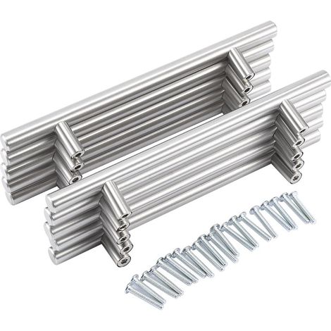 20 Stück Edelstahl-Möbelgriffe 128 mm, Küchenschrankgriffe