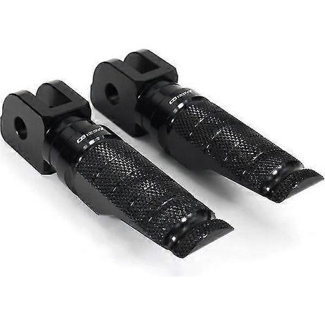 CNC-gefräste Aluminium-Fußrasten für Honda CB125R, CB300R und CB1000R (2018–2022) – Schwarz, mit CB125R-Logo (1/5)