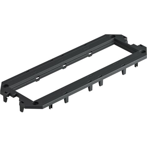 OBO Bettermann Abdeckplatte für UT4, 4 Modul45 208x76x4 Polyamid graphitschwarz RAL 9011, 7408763 (1/3)