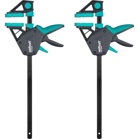 1 - Serre-joint - Écarteur - Force de serrage 150 kg - Ouverture 300 mm - Pour bois et métal - Noir et Gris - 30x8,5 cm (1/5)