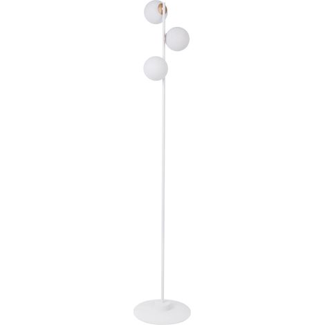 Lampada da terra bianca minimal, 3 opali, G9 12W Sigma Gama