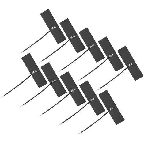 Flexible FPC T-Antenne 2,4 GHz 4 dBi, 10 Stück, Signalstabilität, interne Antenne mit Lötkopf, flexibles Kabel, WLAN-Zubehör. (1/5)