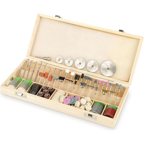 Accessoires d'outil Rotatif, 242 Pièces Jeu D'accessoires Rotatifs Universels Montage pour Tiges de 1/8"(3 Mm) (1/5)