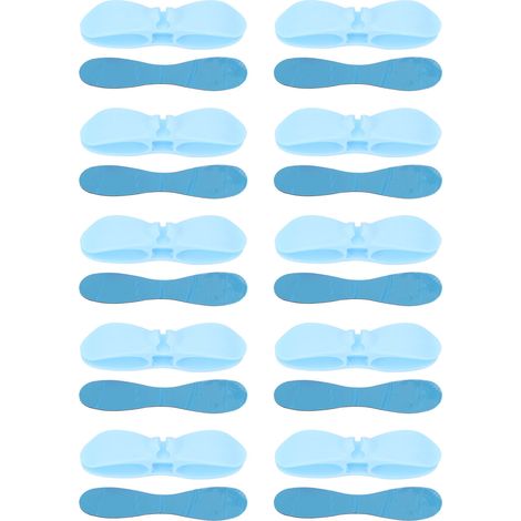 10pcs Attache-câbles pour appareils électroménagers, organiseur de cordon pour friteuse autocuiseur grille-pain bleu (1/5)