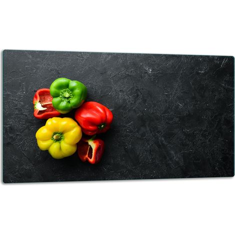 Tablero de corte de placa de vidrio 52x30 pimientos (1/5)
