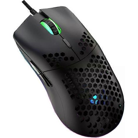 Souris de jeu filaire XUNSVFOX XYH90 à trou creux, rétroéclairage RGB, programmation macro, XYH90 (1/2)