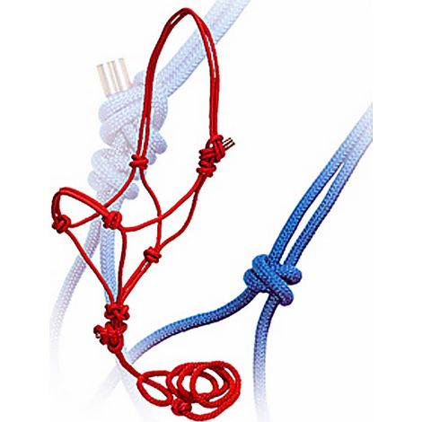 Blu - Corde nouée avec longueur de nylon