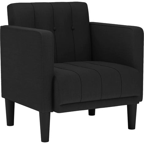 Maison Exclusive - Sessel mit Armlehnen Schwarz 53 cm Stoff