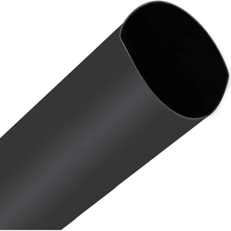 Tubo Termoretráctil Negro Contracción 3:1 80mm 1 metro Negro