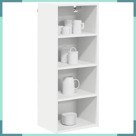 Armoire suspendue - 884466 - Blanc - Bois d'ingénierie - 40 x 29,5 x 100 cm (1/5)