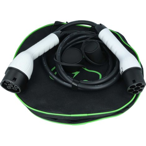 vhbw Ladekabel Typ 2 zu Typ 2 kompatibel mit Alfa Romeo Tonale Elektroauto, 1-phasig, 32 A, 7 kW, 3 m