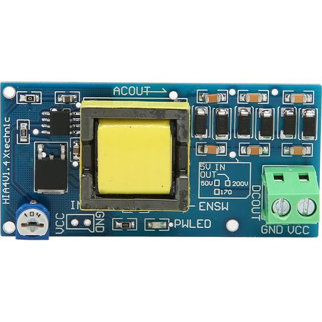 Module de conversion DC Boost 5V-12V vers 350V-1200V, tension de sortie réglable en continu pour alimentation haute tension. (1/5)