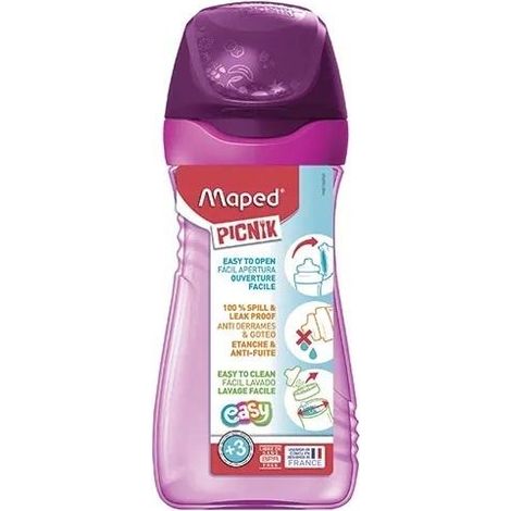 Bottiglia Picnik Origins rosa da 430 ml con mappa