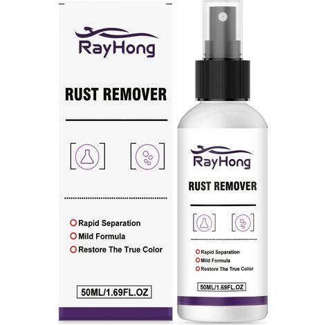Car wheel rim rust remover, car wheel rim cleaner and revitalizer, removes iron powder and rust stains -- 50ml (1/5)
