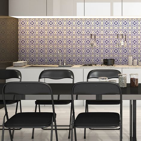 Sticker Mural Carrelage adhésif Cuisine Salle de Bain - 30 STICKERS CARRELAGES AZULEJOS TEOFILO - 30stickers10x10cm (1/5)