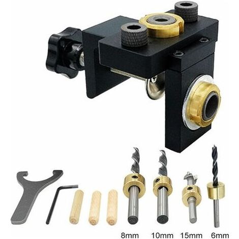 Template of drilling vertical in wood for small holes with locator removable (1/4)