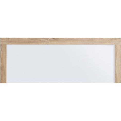 Tête de lit pour lits de 135 et 150 cm, coloris Cambrian/Blanc - Longueur 155 x Hauteur 60 x Profondeur 3 cm (1/4)