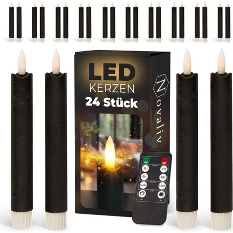 24x Novaliv LED Kerze Echtwachskerzen (1/5)