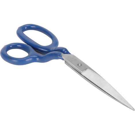 Ciseaux à tapis bleus, lames en acier inoxydable de 7,1 pouces, poignée ergonomique incurvée, ciseaux à appliquer, adaptés à la couture, au tricot et à la découpe. (1/5)