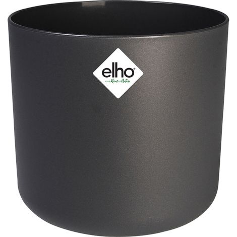 Elho B.for Soft Rond 22 - Noir - L 22 x B 22.3 x H 20 cm - intérieur - 100% recyclé