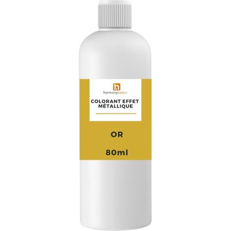 Colorant effet métallique - Or - Harmony Béton