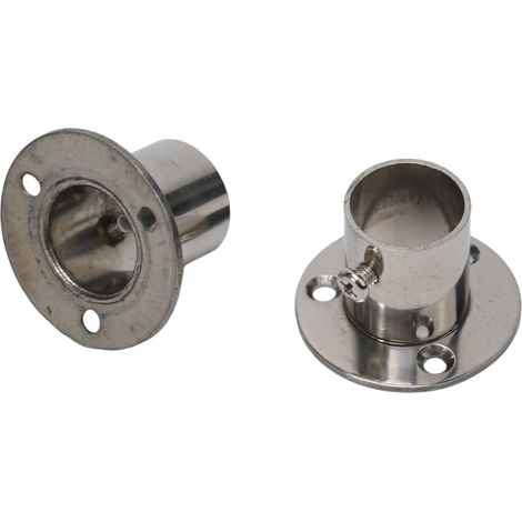 Lot de 2 supports rail à bride pour poteau d'armoire, fabriqués (1/5)