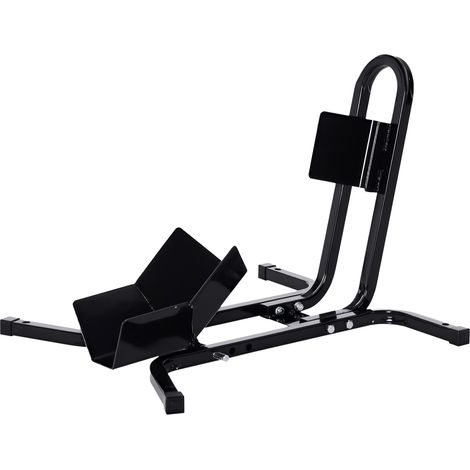 Lève moto béquille d'atelier support roue moto support béquille moto - bloque roue 17 à 21 pouces métal époxy noir