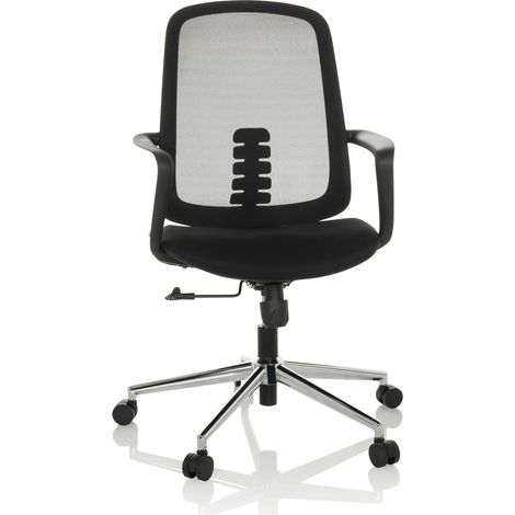 Bürostuhl / Drehstuhl SEDIOLO B Sitz Stoff / Rücken Netz schwarz hjh OFFICE (1/5)