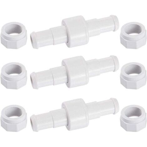 BUNTHAUS PA Lot de 3 Raccords Rotatifs pour Tuyau Arrosage avec 6 Embouts Compatibles Robot Nettoyeur Piscine (1/4)