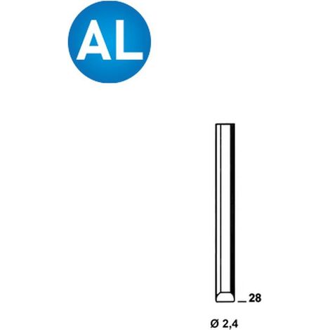5 000 Pointes Chevilles Aluminium en Bande - 2.4x28 mm - D-Work