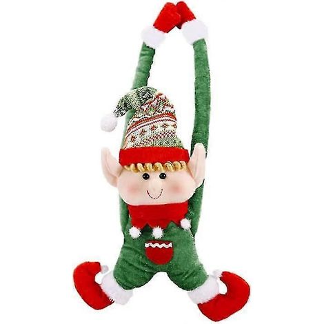 1 pcs poupée elfe rouge de Noël, attache de rideau, décoration maison (1/5)