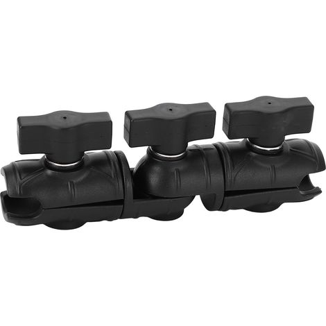 Support double rotule composite avec bras pivotant à 360° et deux rotules de 25 mm pour motos, automobiles, tracteurs et chariots élévateurs. (1/5)