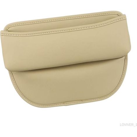 Organisateur d'écart de siège de voiture Boîte de rangement latérale pour console automatique Organisateur de siège de Beige (1/4)