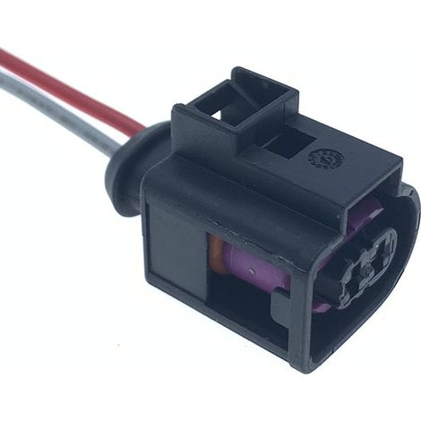 4D0971993 Kompatibel mit Volkswagen Audi Passat elektrischem Hupenstecker, 2-polig DJ7025B-3.5-11/21 (1/4)