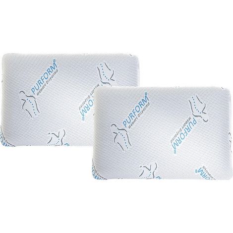 Lotto di 2 guanciali antiacaro Memory foam 60 x 40 cm SIRONA di JEAN LOUIS SHERRER