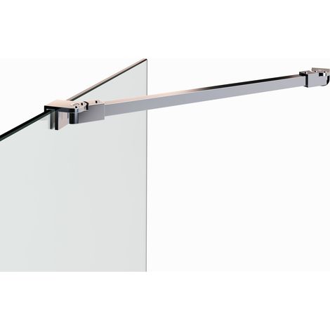 Haltestange für Duschwände Glaswand Walk In Duschkabinen Stabilisator Glasstärke von 6mm - 10mm Länge: 48 cm Eck-Stabilisationsstange 24M (1/5)