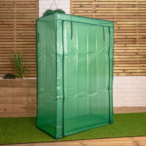 1.50m x 1m Outdoor Tomato Greenhouse with Steel Frame and Protective PE Cover (1/5)