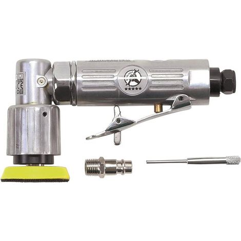 Ponceuse-Meuleuse d'Angle Orbitale Pneumatique - 91 x 50 x 193 mm - Puissante et Ergonomique,  - D-Work