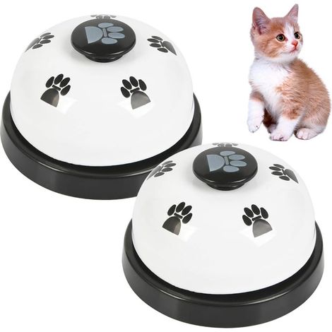 2 x cloches d'entraînement pour animaux de compagnie, sonnette de porte de chien pour pot de toilette de chiot (1/2)