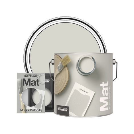 Rust-Oleum Peinture pour murs et plafonds mate lessivable - Bouleau (1/3)
